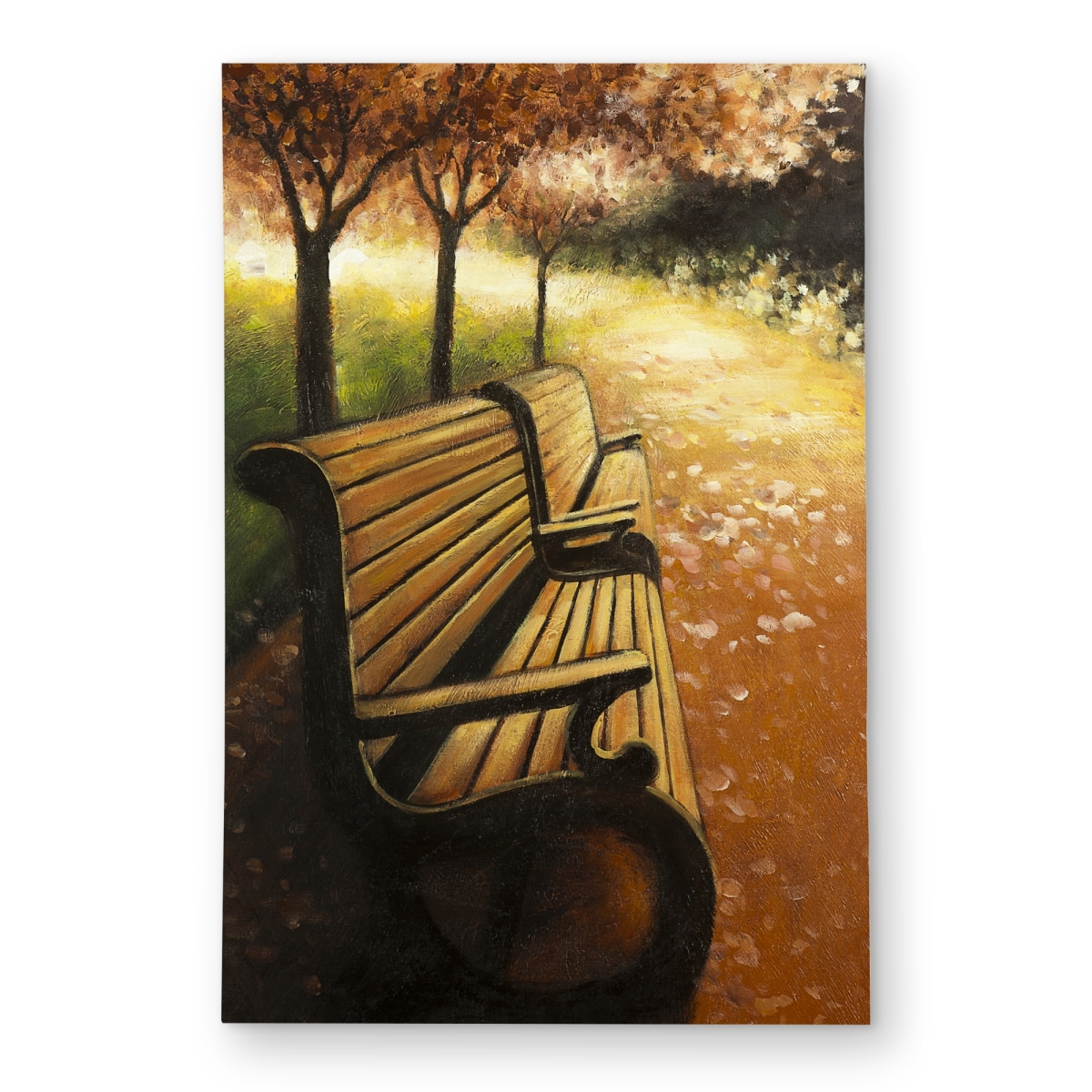 C1ROAR23TXDYSC 2 x 3 ft. Bedroom Trees Park Bench Fall Day Outdoor Area Rug - Home Decor - Rectangle