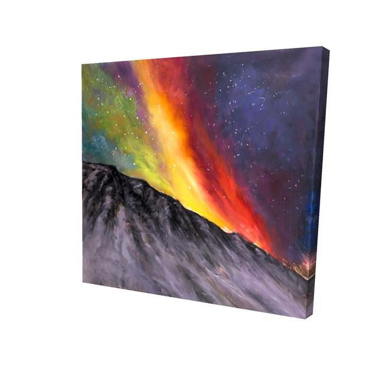 16 x 16 in. Aurora Borealis in the Mountain-Print on Canvas