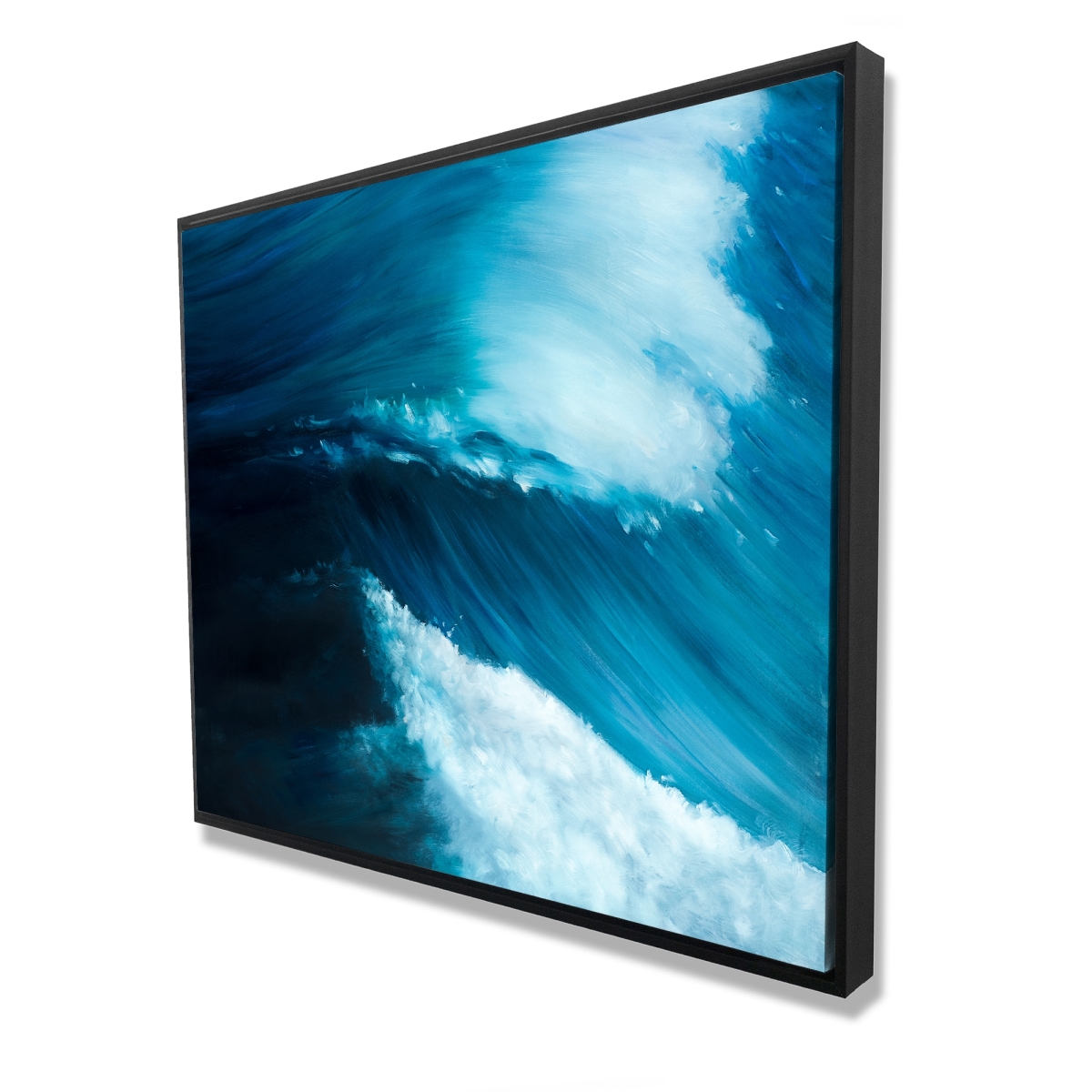 C1FC4860M29SMU 48 x 60 in. Unleashed Sea - Marine White Framed Canvas for Home Decor