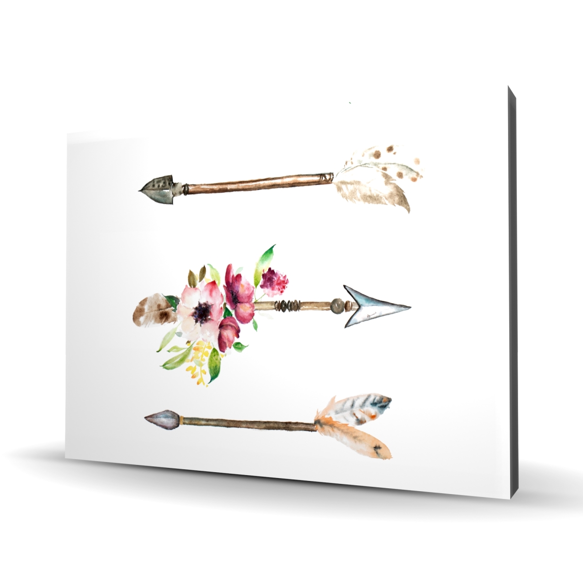 C1RC36488T3N3V 36 x 48 in. Arrowheads & Flowers Canvas - Unique Home Decor Art