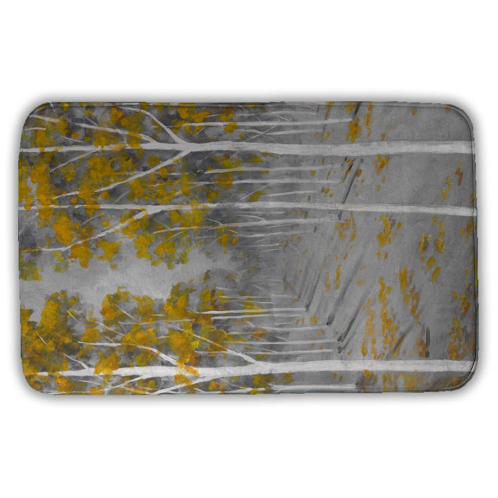 5930-3421-LA43 21 x 34 in. Birch Forest - Trees Office Bath Mat for Home Decor