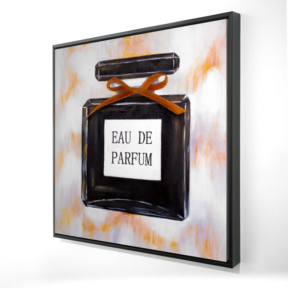 2081-3636-MI22 36 x 36 in. Perfume - Black Framed Canvas Wall Art for Home Decor
