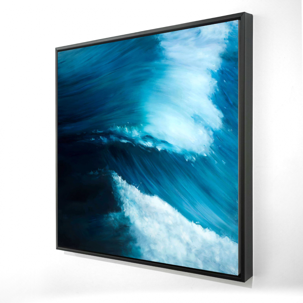 2081-3636-CO48 36 x 36 in. Unleashed Sea - Coastal Framed Canvas for Home Decor