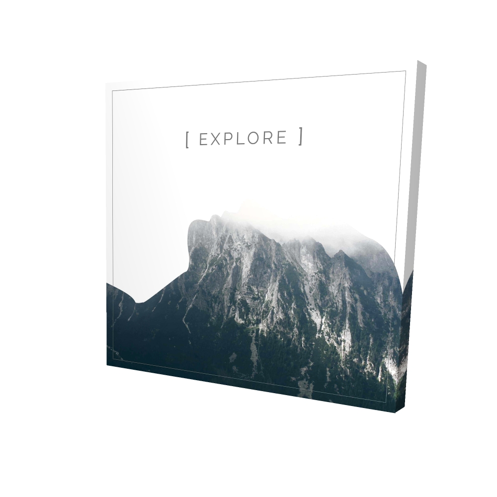 2080-0808-QU25-1 8 x 8 in. Scandinavian Explore Canvas - Figurative Art for Home Decor