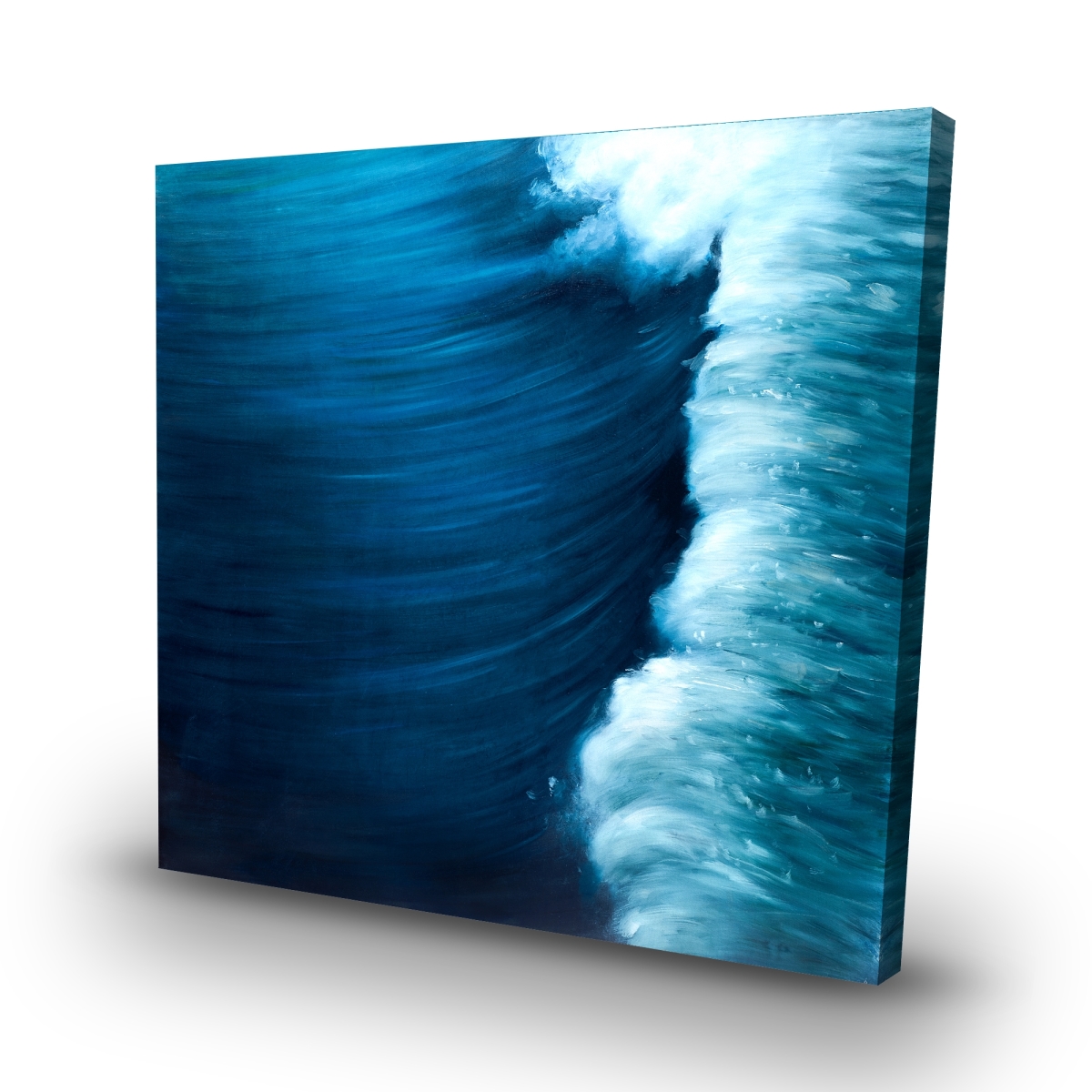 C1RC3232X7EQRU 32 x 32 in. Wave - White Marine Canvas for Stylish Home Decor