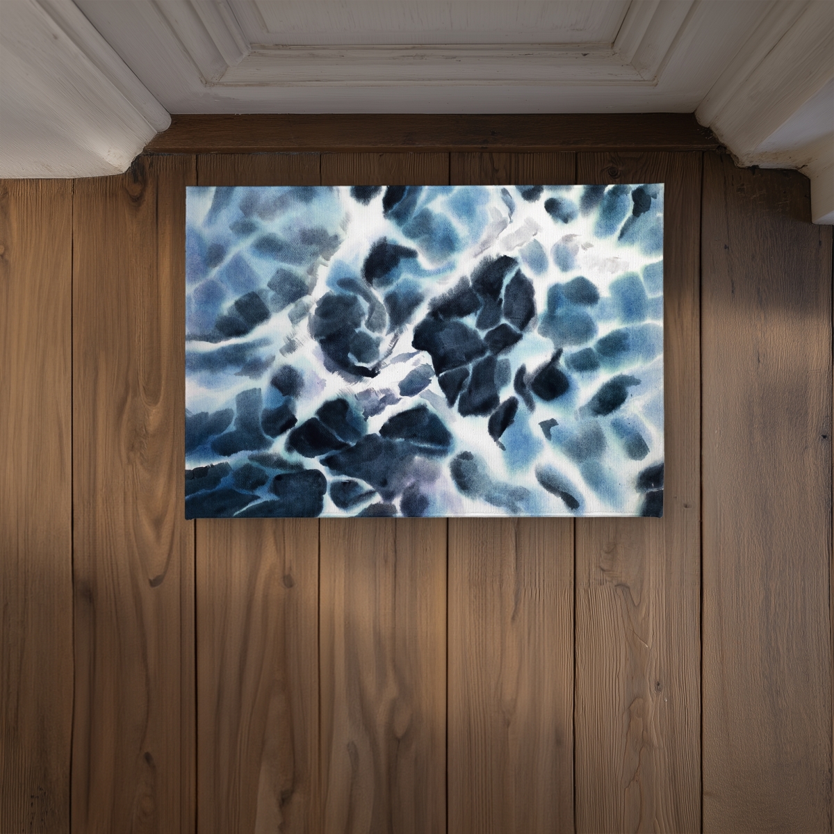 CODM1724YRR4BC 17 x 24 in. Stormy Waves of the Sea - White Coastal Door Mat for Home Decor