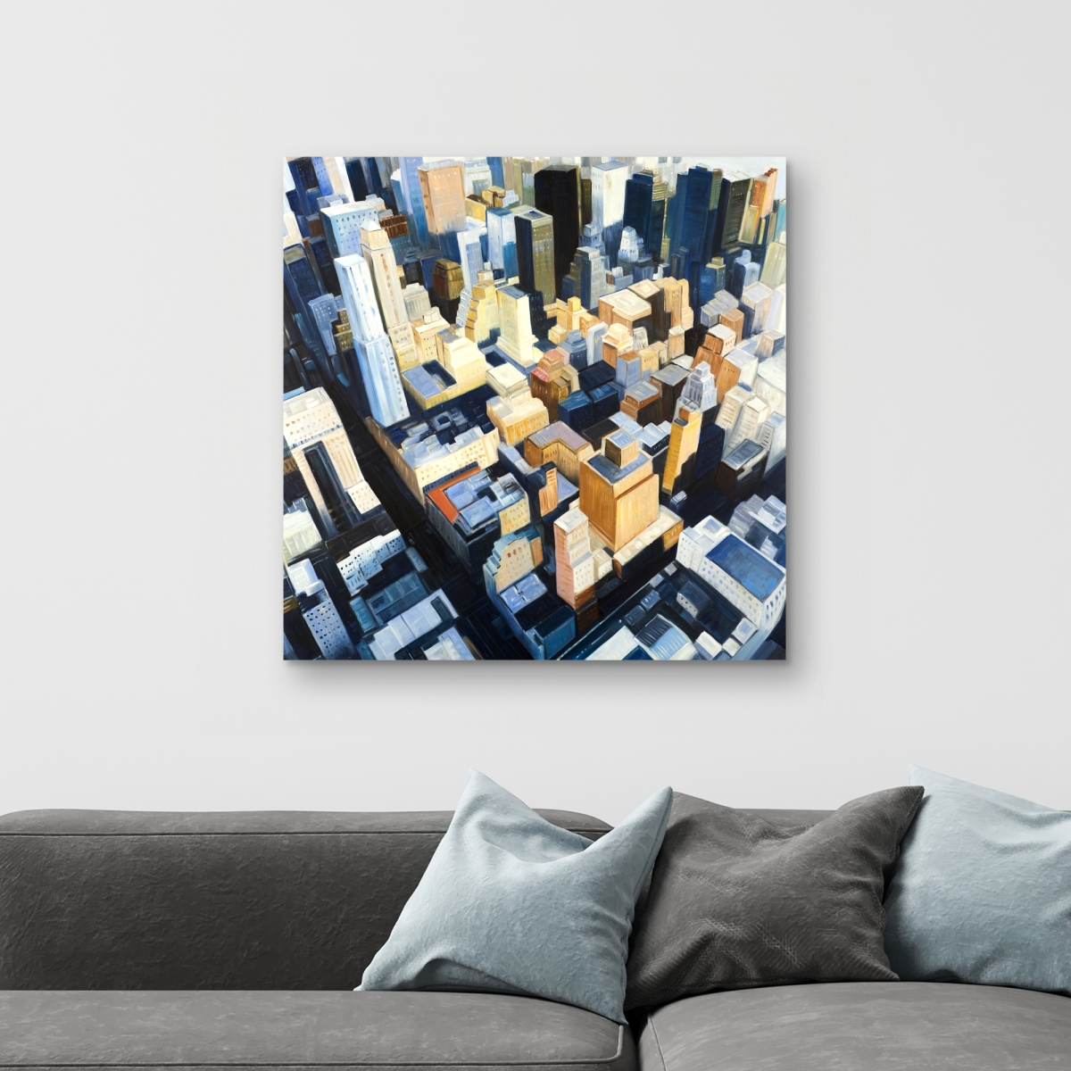 C1RC3232AK9X9C 32 x 32 in. Manhattan View Canvas - Empire State Building Home Decor