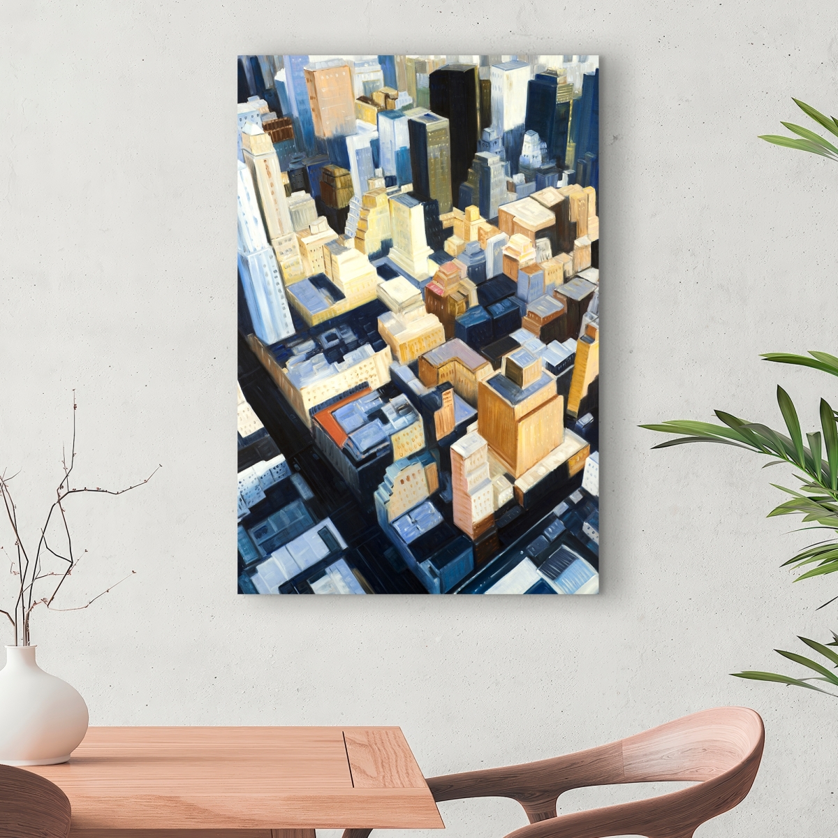 C1RC2436YGQ8F2 24 x 36 in. Manhattan View - Empire State Building Canvas for Home Decor