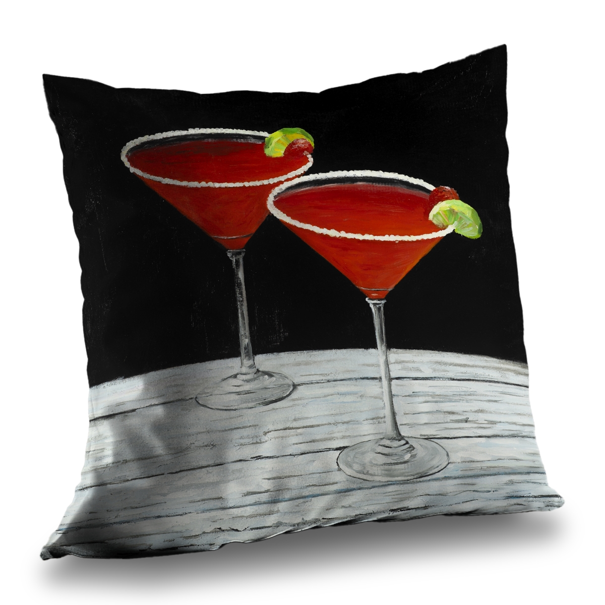 C1PC1414FI5CHY 14 x 14 in. Cosmopolitan Drink - Object Kitchen Poly Twill Throw - Home Decor