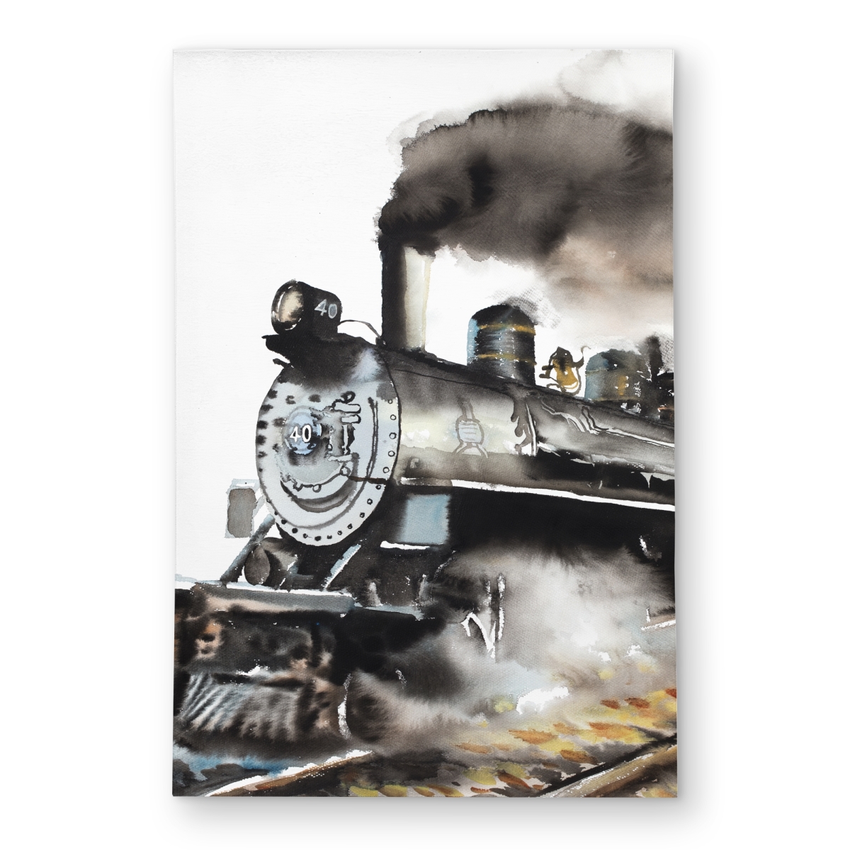 C1ROAR23ULHZL3 2 x 3 ft. Vintage Steam Train Outdoor Area Rug - Gray Transportation Decor - Rectangle