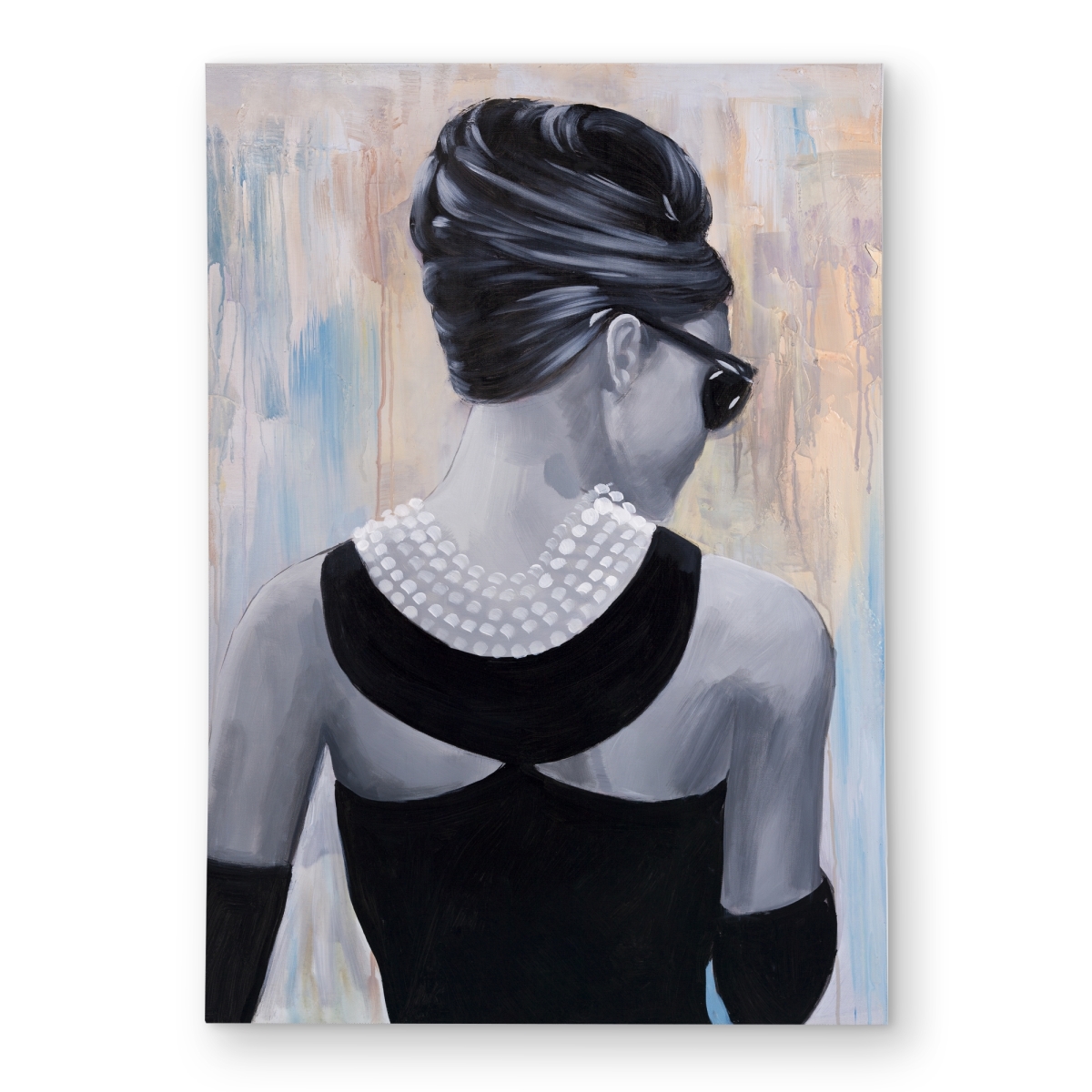 C1ROAR57WUWU12 5 x 7 ft. Audrey Hepburn Black Woman Outdoor Area Rug for Home Decor - Rectangle