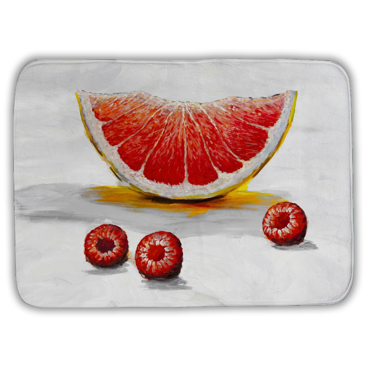 C1BM1724UM05YE 17 x 24 in. Grapefruit Slice - Contemporary Kitchen Bath Mat for Home Decor