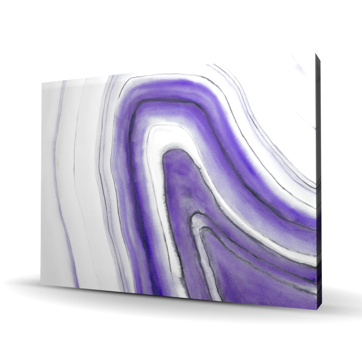C1RC3648CH0QJK 36 x 48 in. Purple Round Geode - Illustrative Minerals Canvas for Home Decor