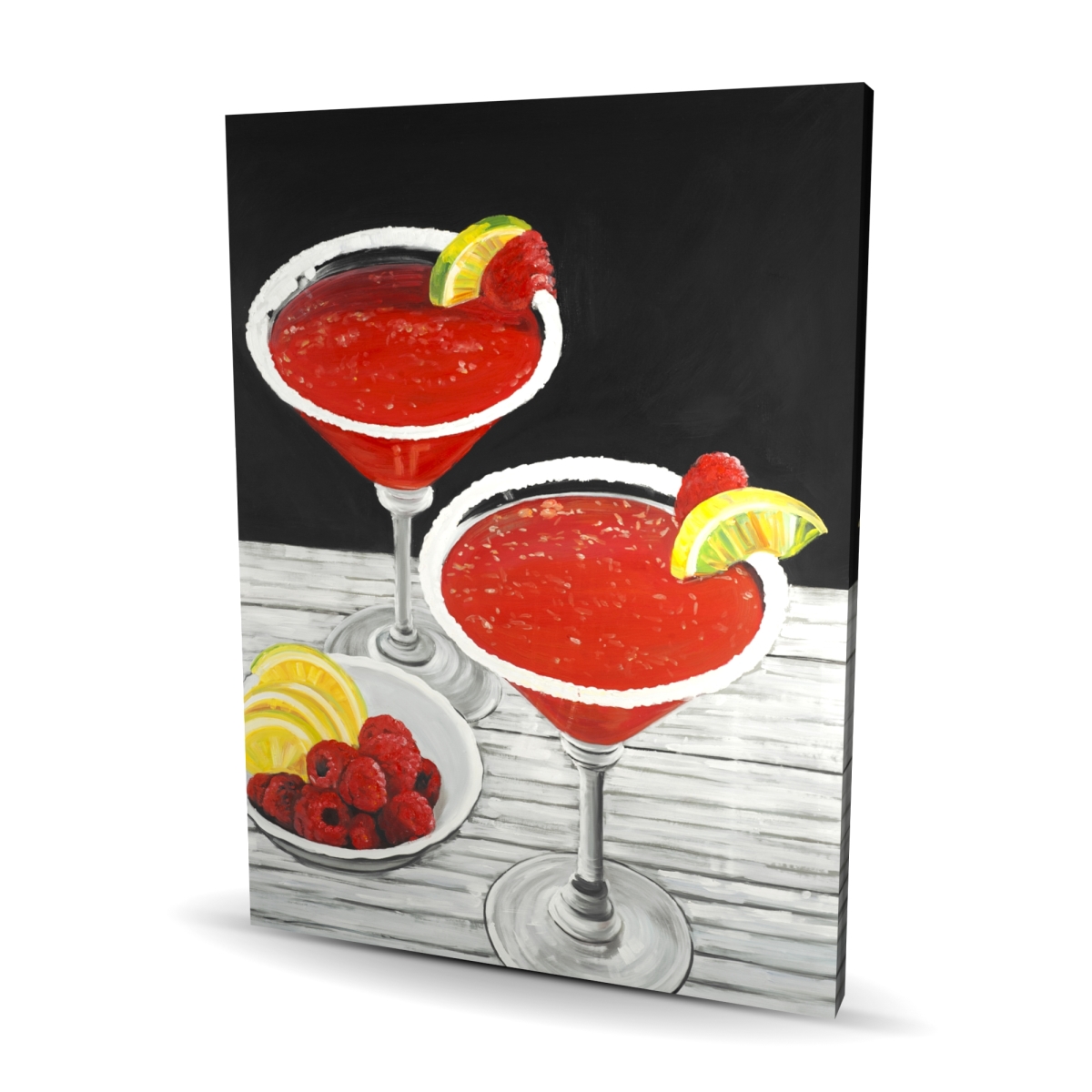 C1RC3648PCVPOG 36 x 48 in. Two Cosmopolitan - Romantic Black Canvas for Home Decor