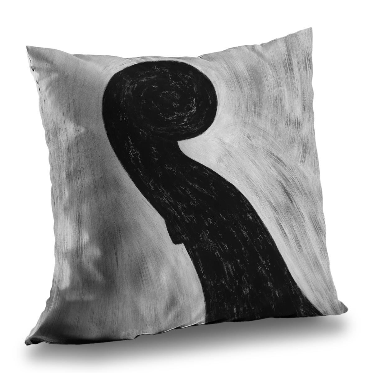 C1PC14140VWW0M 14 x 14 in. Scroll Violin - Musical White Poly Twill Throw for Home Decor