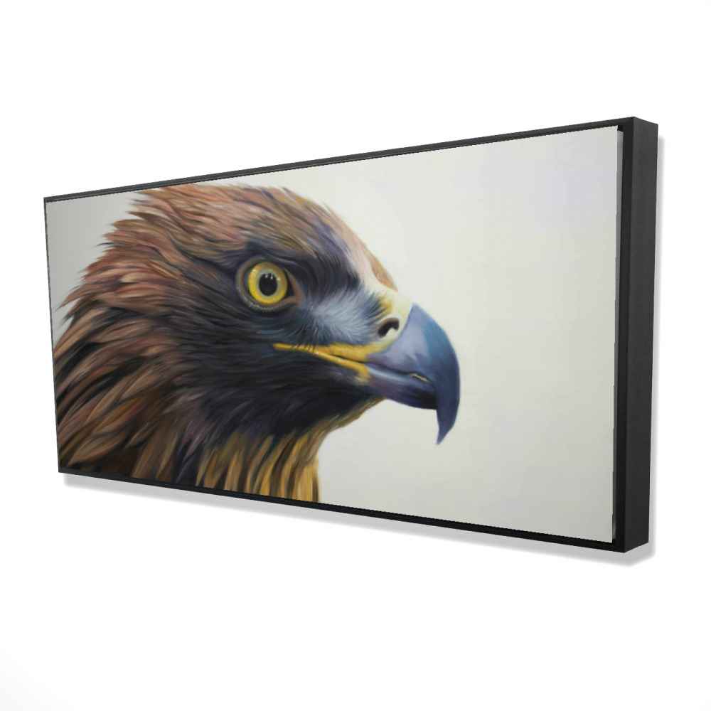 2081-2448-AN463 24 x 48 in. Brown-Headed Eagle Bedroom Hyperrealist Canvas - Home Decor
