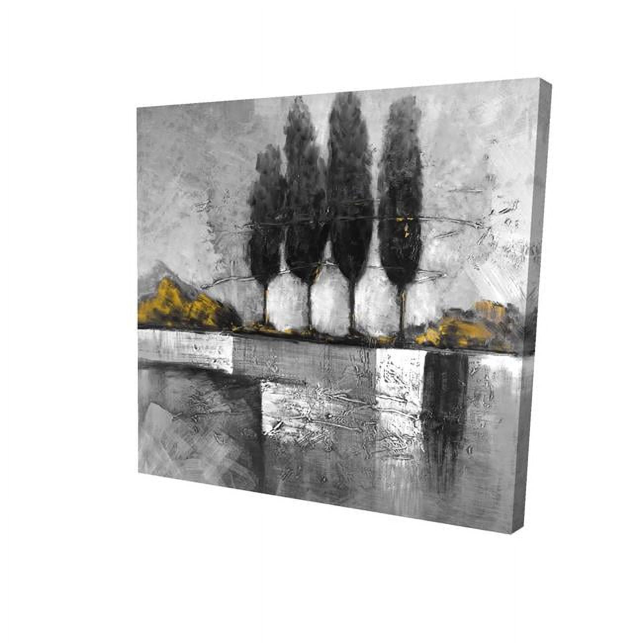 16 x 16 in. Industrial Lanscape with Trees-Print on Canvas