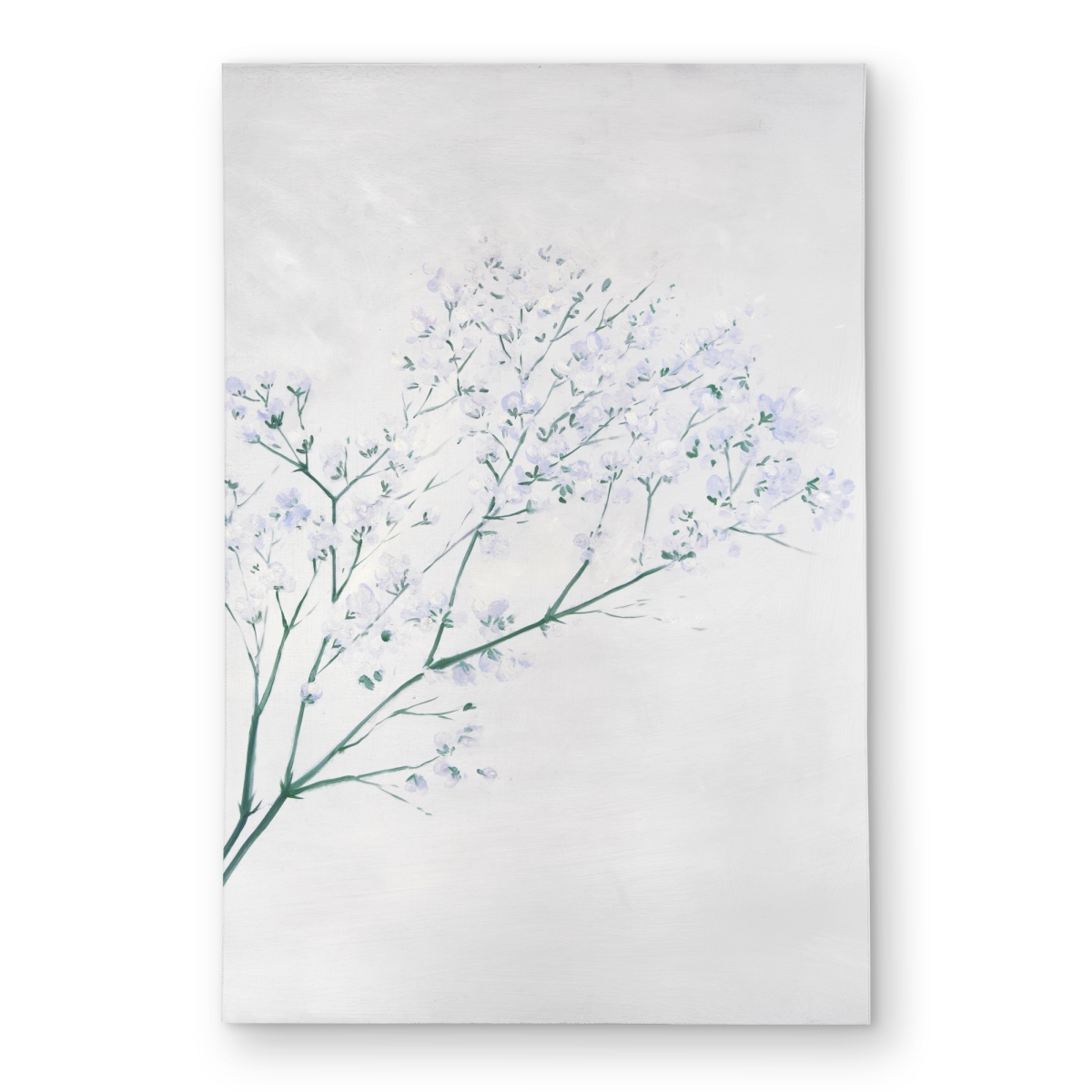 C1ROAR46ABQRNE 4 x 6 ft. Bouquet of Flowers Babies Breath - Blue Floral Outdoor Rug - Rectangle