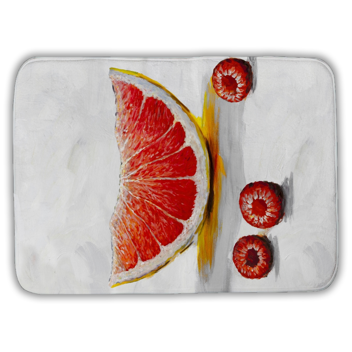 C1BM1724JHJW1G 17 x 24 in. Grapefruit Slice - Kitchen Gastronomy Bath Mat for Home Decor