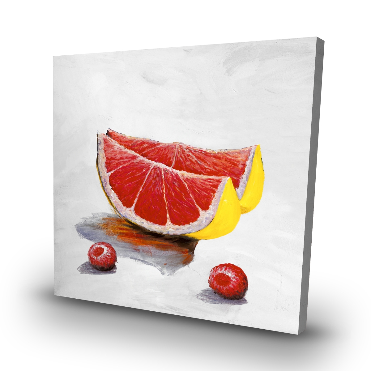 C1RC32323GX2IO 32 x 32 in. Grapefruit Slices - Yellow Exotic Canvas for Home Decor