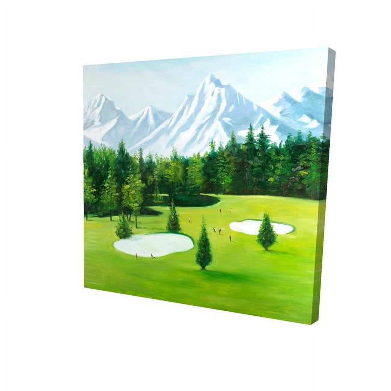 16 x 16 in. Golf Course with Mountains View-Print on Canvas