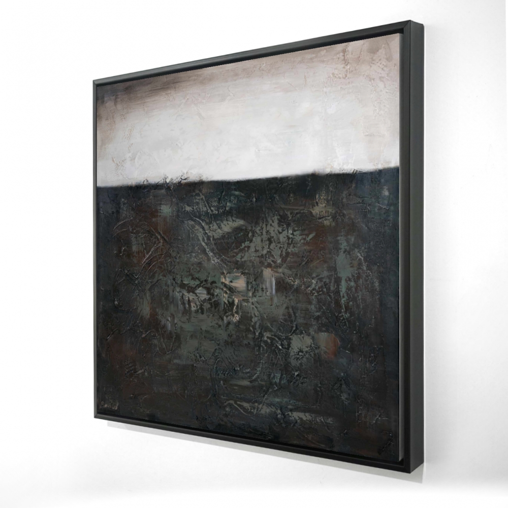 2081-3636-AB76 36 x 36 in. Abstract Texture - Framed Canvas Art for Home Decor