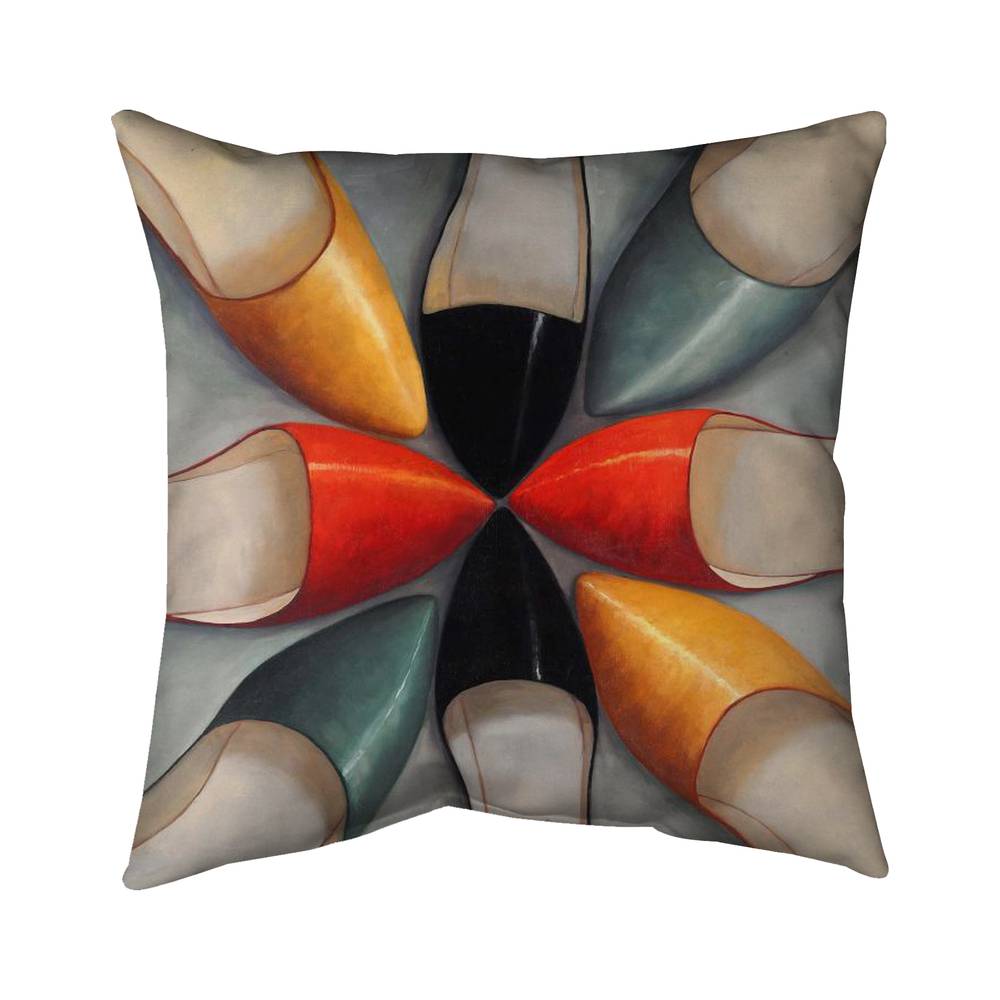 5542-2020-FA13 20 x 20 in. Bedroom Still Life Outdoor Throw Pillow - Women Shoes Decor