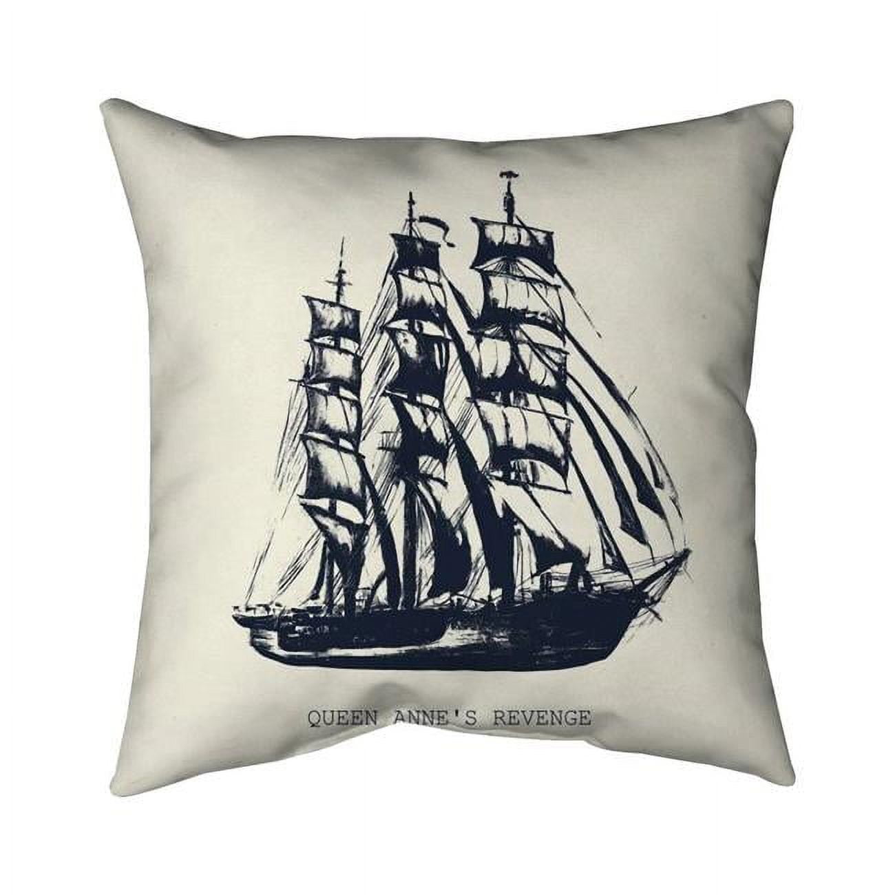 18 x 18 in. Old Boat-Double Sided Print Indoor Pillow