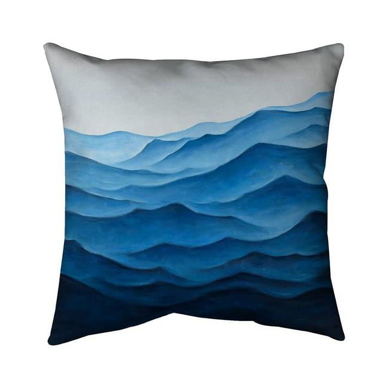 18 x 18 in. Blue Ocean-Double Sided Print Indoor Pillow