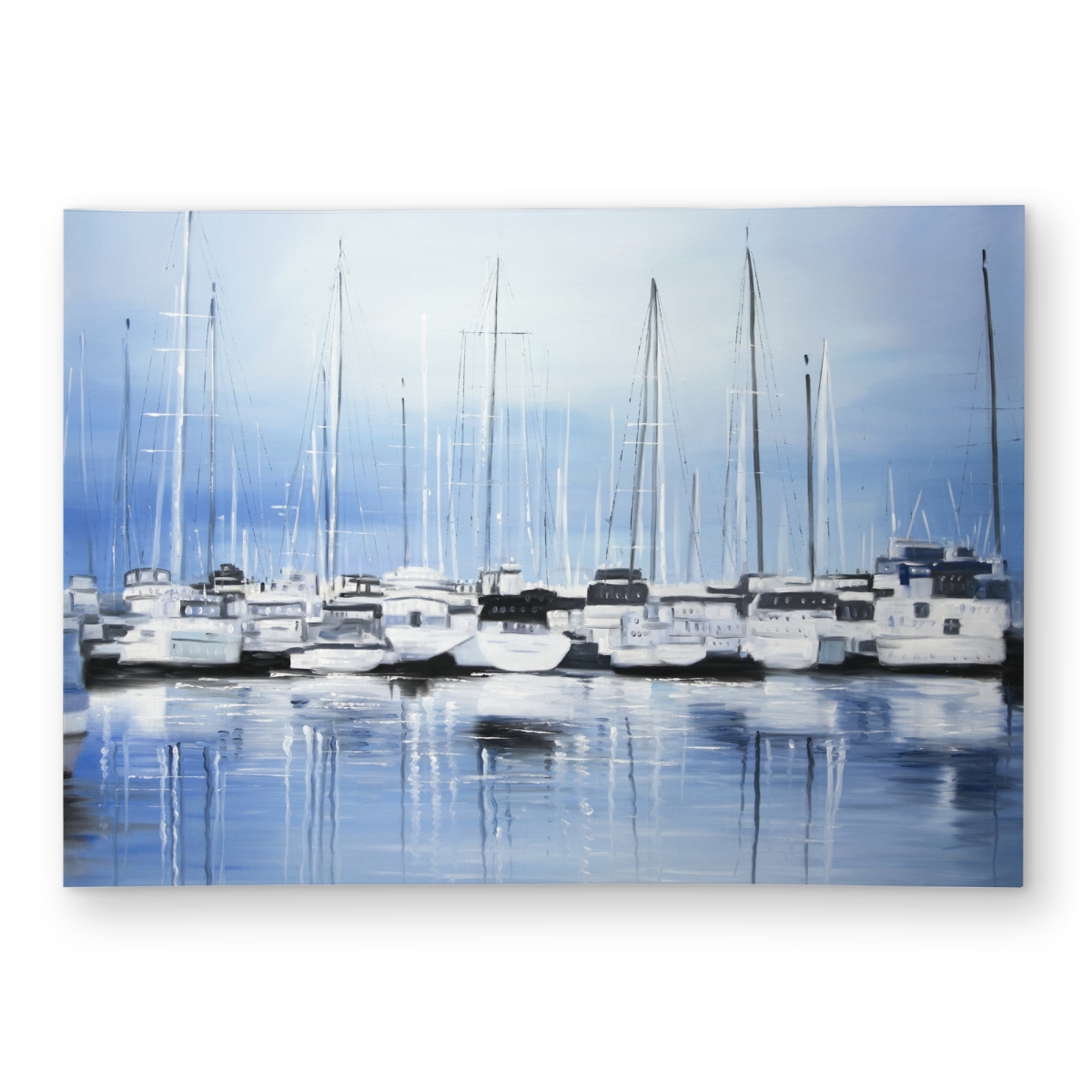 C1ROAR57EJVYFM 5 x 7 ft. Boats At the Dock - Coastal Outdoor Area Rug for Home Decor - Rectangle