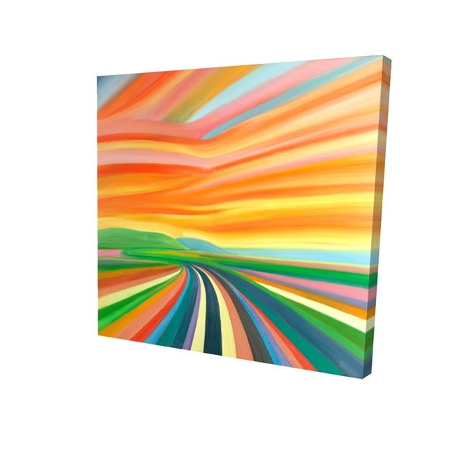 16 x 16 in. Colorful Road-Print on Canvas