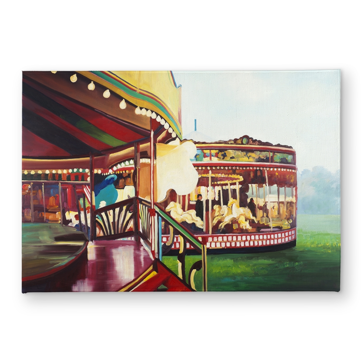 CODM1724233FE5 17 x 24 in. Carousel in a Carnaval Door Mat - Hobbies Bedroom Decor