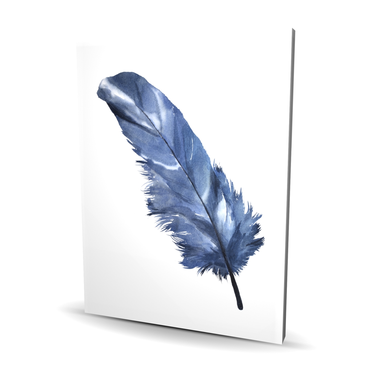 C1RC3648WVGXAF 36 x 48 in. Blue Feather - Classic Blue Feathers Canvas for Home Decor
