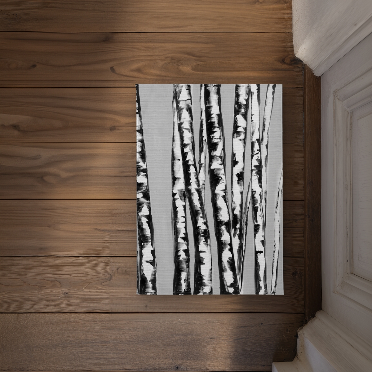 CODM1724DYYEYA 17 x 24 in. Birches Intersecting - Landscapes Trees Door Mat - Home Decor