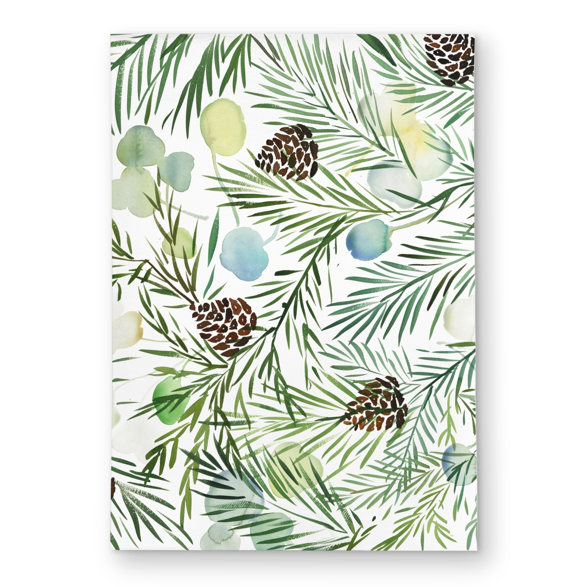 C1ROAR574U8QEU 5 x 7 ft. Pine Cone Pattern Outdoor Area Rug - White Illustrative Decor - Rectangle
