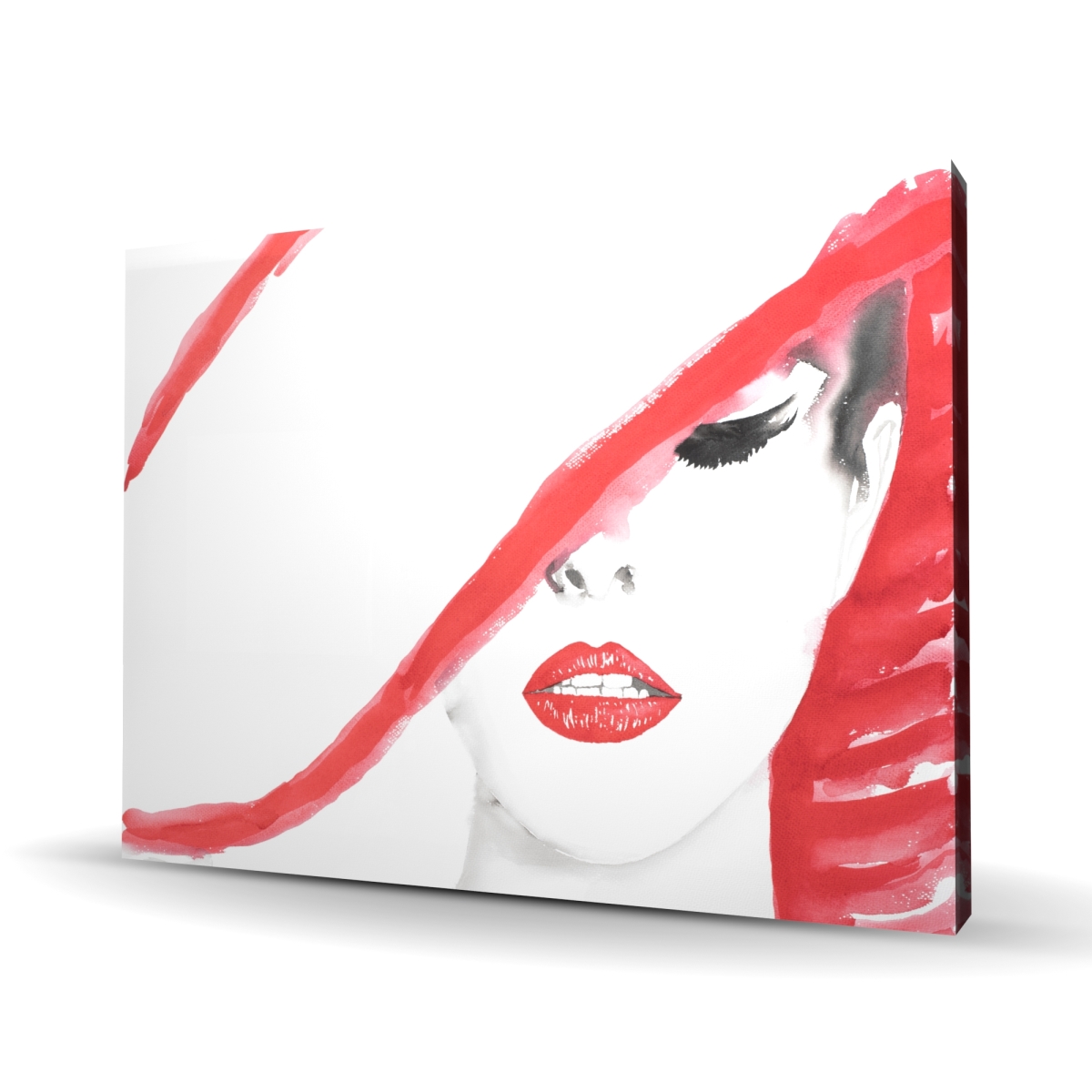 C1RC364861RSH7 36 x 48 in. Woman with a Summer Hat - Figurative Beauty Canvas Art