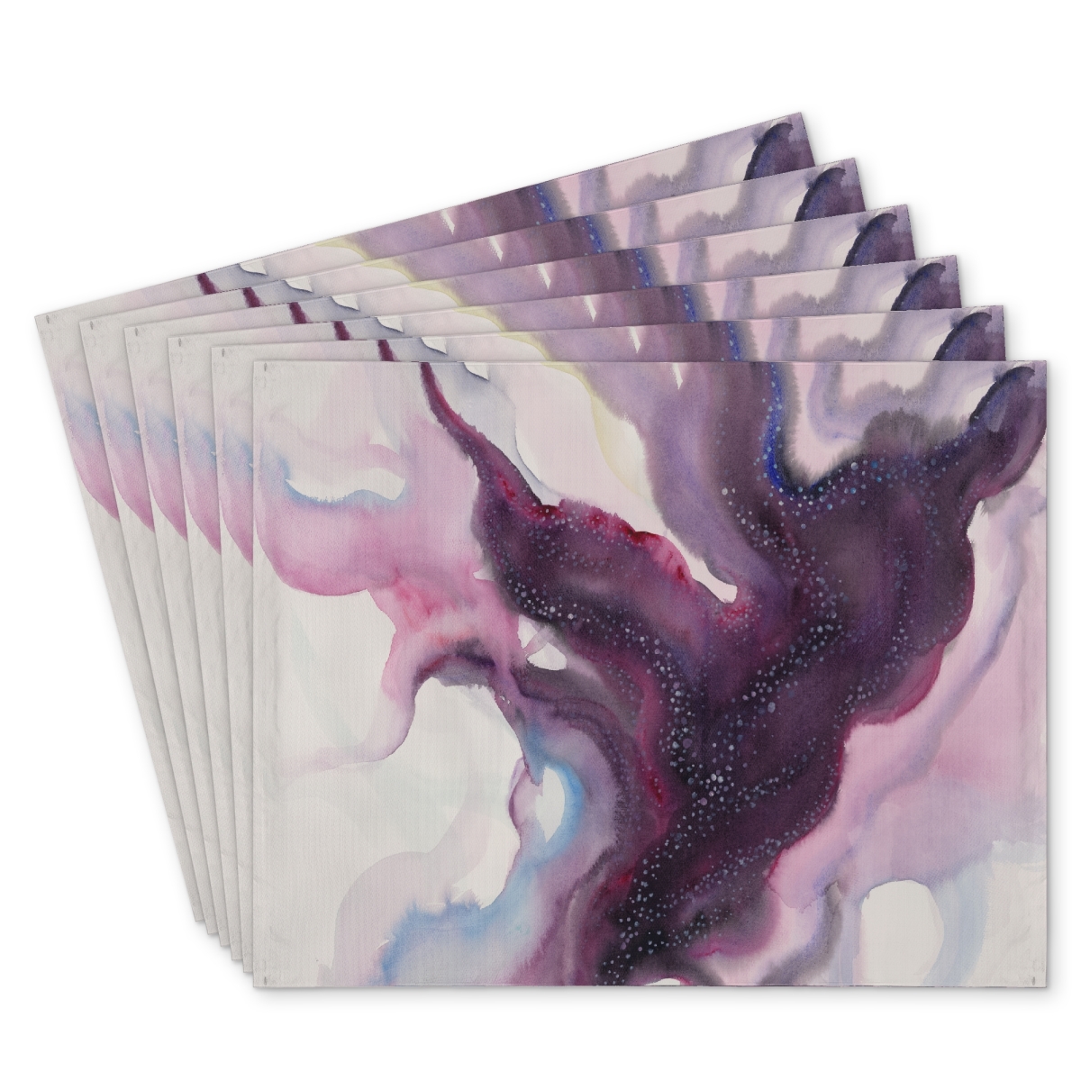 Picture of Begin Home Decor C6PP141895A27J 14 x 18 in. Milky Way Polyester Placemat for Stylish Home Decor - Durable - Set of 6