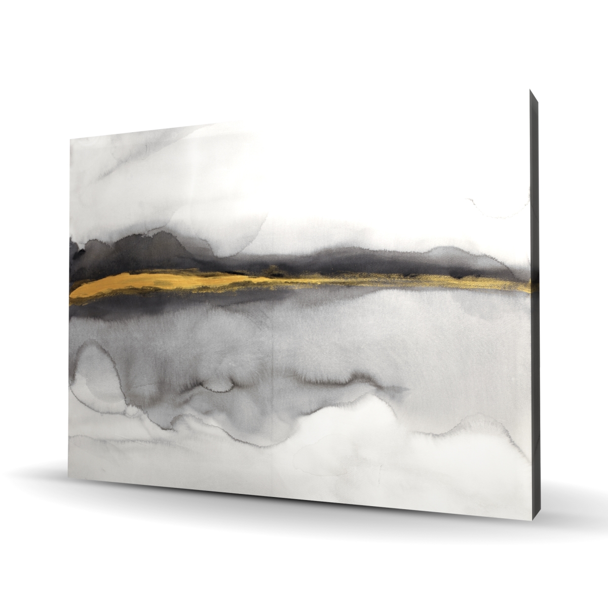 C1RC3648BO0OZN 36 x 48 in. Gold Stripe Abstract - Elegant Canvas for Living Room Decor