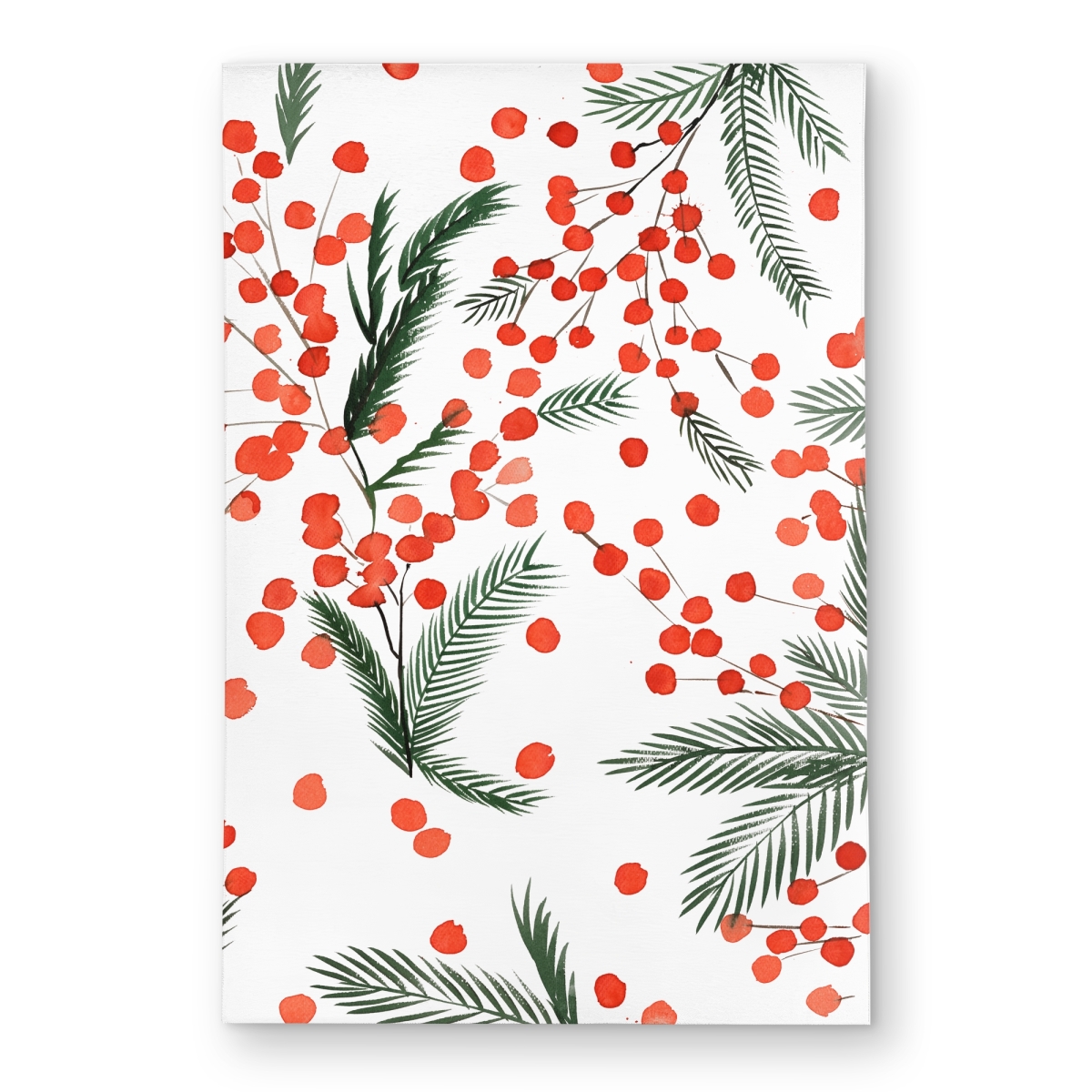 C1ROAR2334KCCW 2 x 3 ft. Mistletoe Leaf Pattern Outdoor Area Rug - Trees Seasons Decor - Rectangle