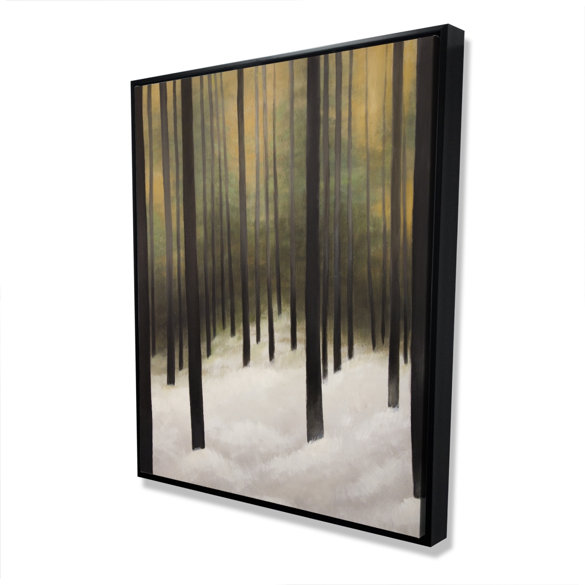 C1FC4860JD6S9I 48 x 60 in. Silent Forest - Brown Trees Framed Canvas for Home Decor