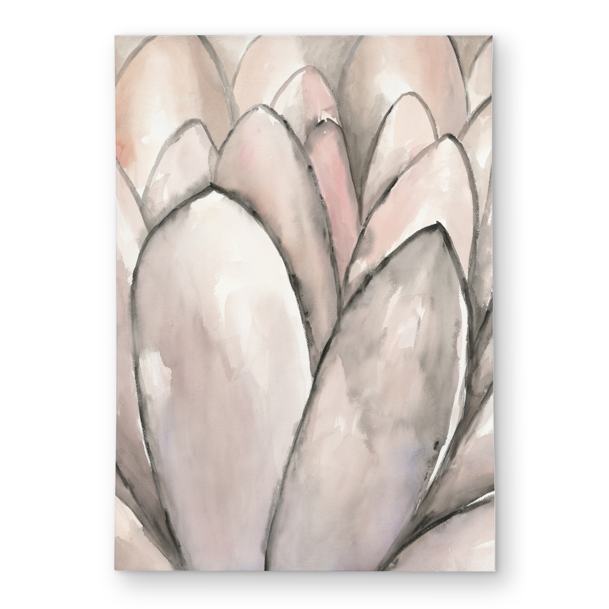 C1ROAR57YJEG7A 5 x 7 ft. Blush Pink Flower Outdoor Rug - Stylish Home Decor Accent - Rectangle