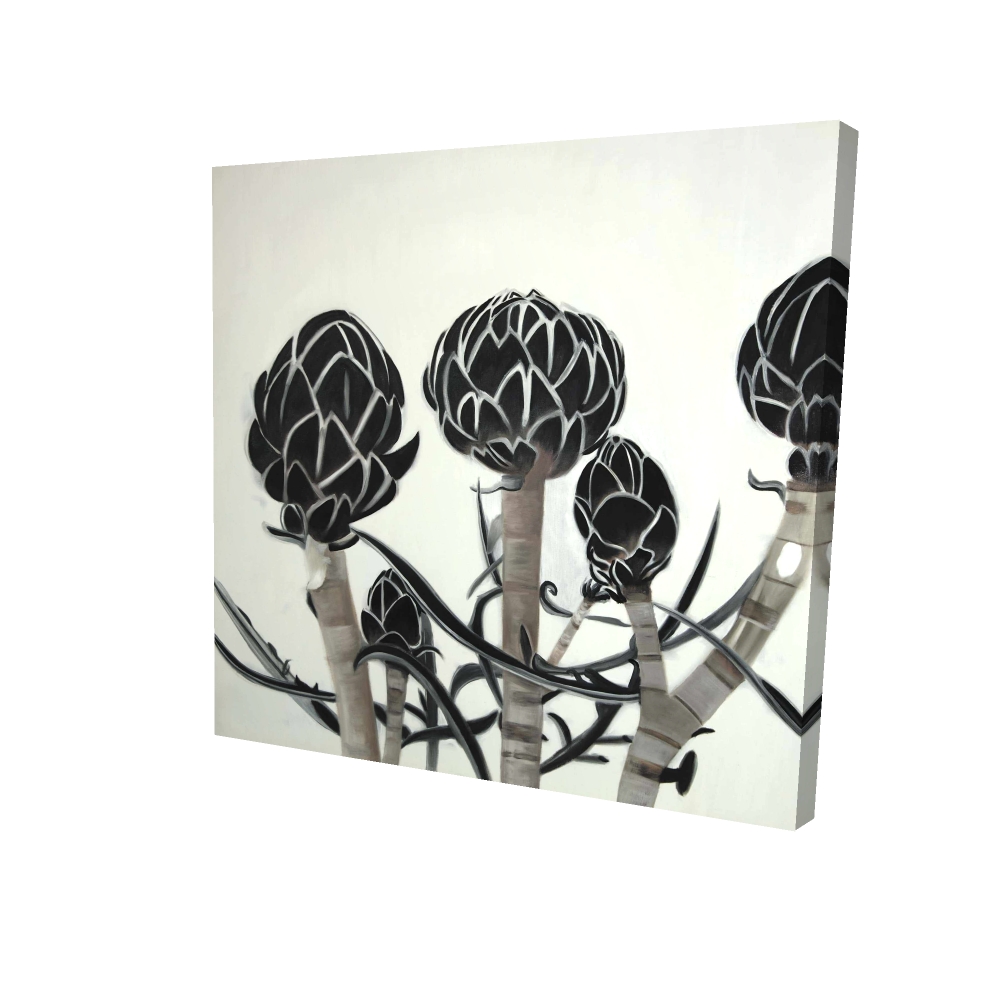 2080-3636-GA116 36 x 36 in. Artichokes - Botanical Kitchen Canvas for Home Decor