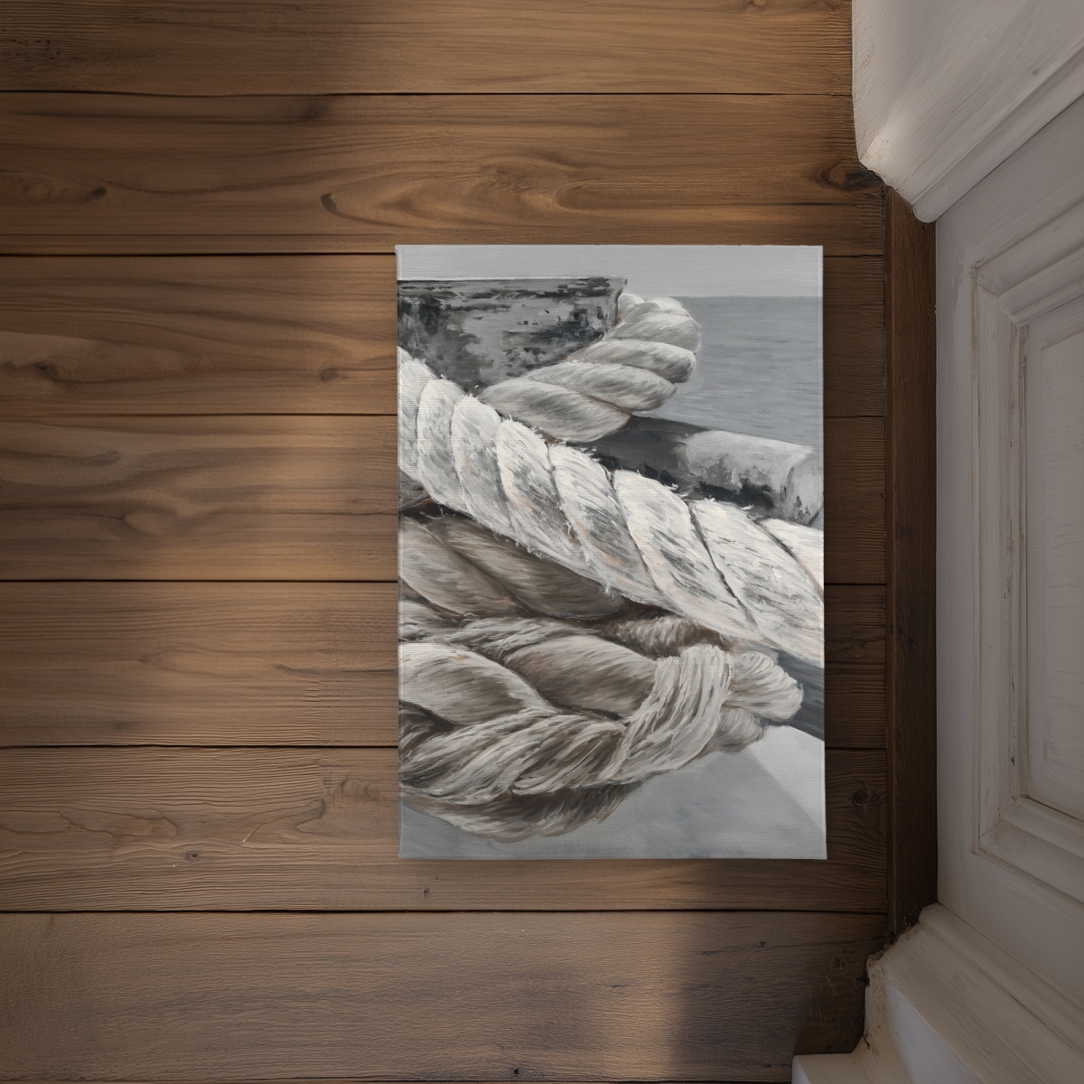 CODM1724CSMZWN 17 x 24 in. Twisted Boat Rope Door Mat - Coastal Bathroom Decor Indoor Outdoor