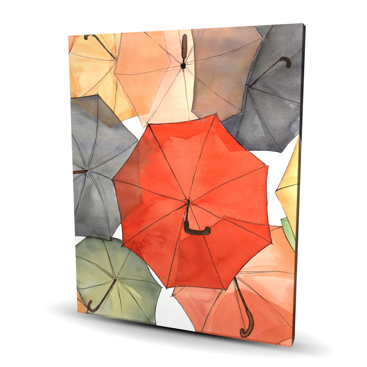 C1RC4860BQITYN 48 x 60 in. The Umbrellas of Petit Champlain - Canvas Art for Home Decor