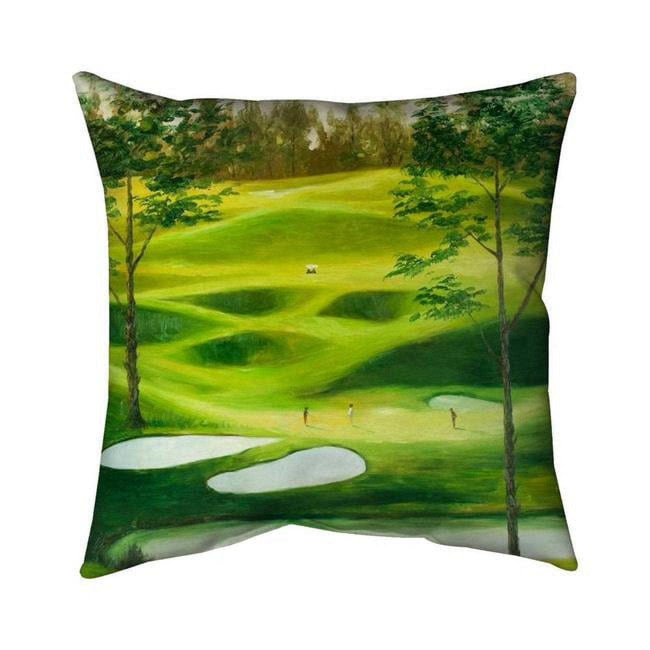 18 x 18 in. Big Golf Course-Double Sided Print Indoor Pillow