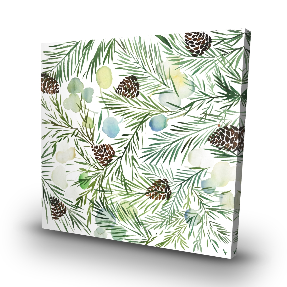 C1RC3232NPCTTI 32 x 32 in. Pine Cone Pattern - Brown Seasons Canvas for Home Decor