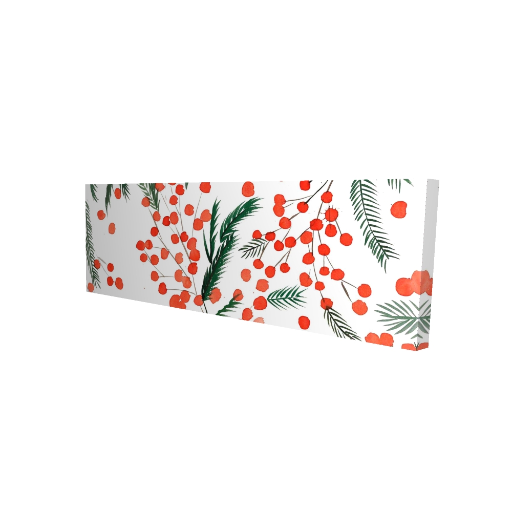 2080-2060-HO9 20 x 60 in. Mistletoe Leaf Pattern Canvas - Trees Living Room Decor