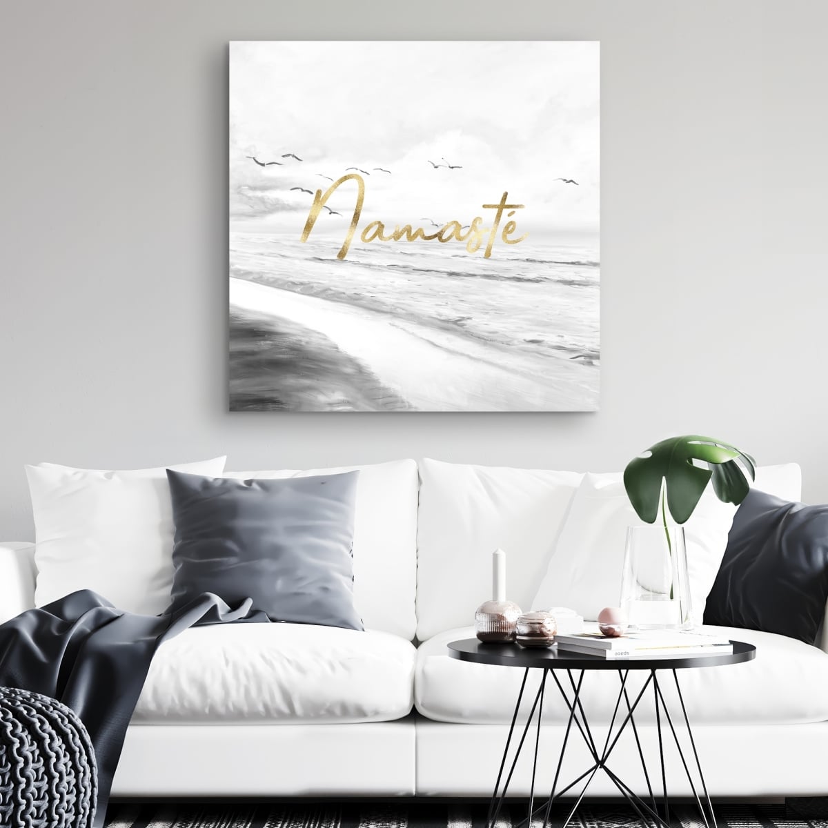 C1RC3232OTRHOP 32 x 32 in. Namaste - Spiritual Canvas Art for Home Decor - Unique Patterns