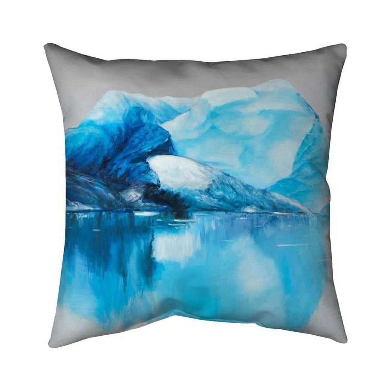 18 x 18 in. Iceland Icebergs-Double Sided Print Indoor Pillow