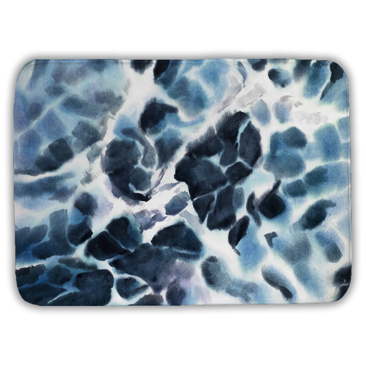 C1BM1724LZMBAV 17 x 24 in. Stormy Waves of the Sea - Living Room Bath Mat for Home Decor